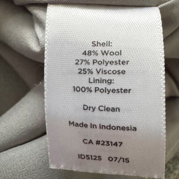 Talbots Wool blend pencil skirt Women's Sz 10 Gray Professional Office academia - Picture 5 of 8